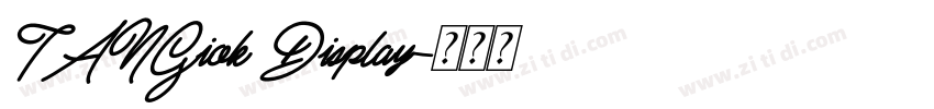 TANGiok Display字体转换